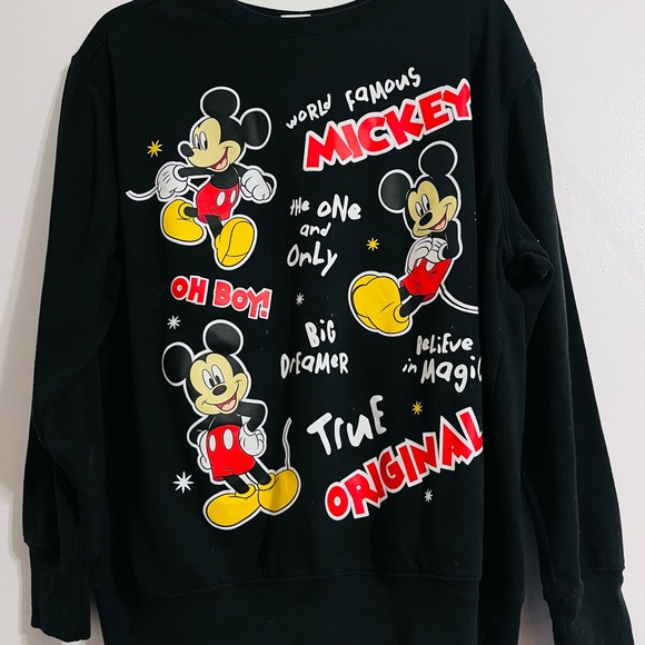 NEW Disney Black Mickey Mouse Sweater XL - Picture 3 of 4